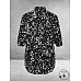 KAFFE CURVE Tuniek/Blouse Sonna Zwart/Wit